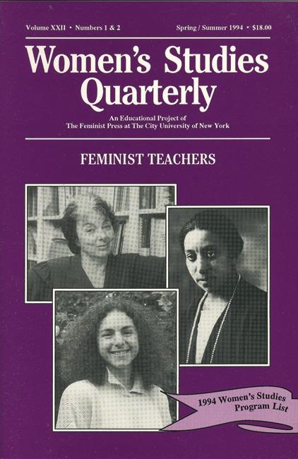 Cover image for Women's Studies Quarterly (94:1-2), isbn: 9781558611320